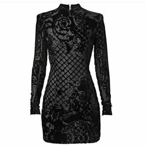 Balmain x H&M velvet mini dress. New w/tags!